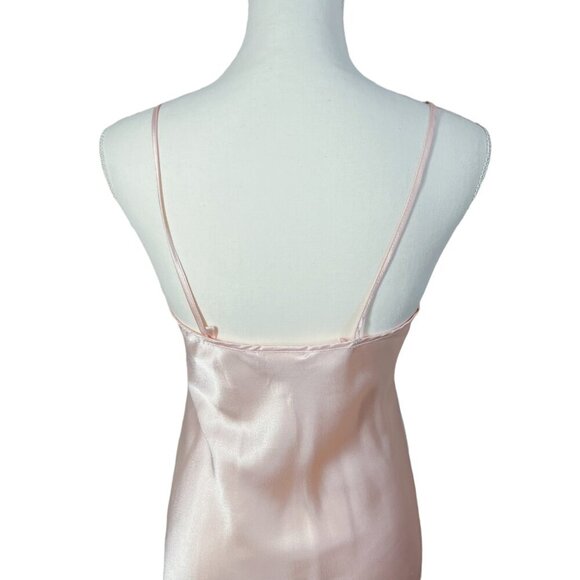 Vintage Intimo Amore Light Pink Ballerina Pink Satin Slip Lace Size XS - Picture 5 of 7